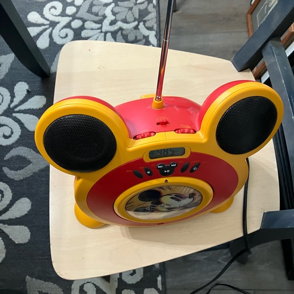Disney Mickey Mouse Red and Orange CD Boombox - Picture 3 of 11